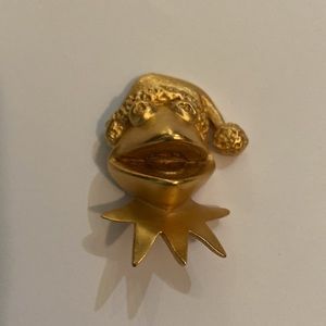 Vintage JHP Muppets Kermit the Frog Christmas Pin